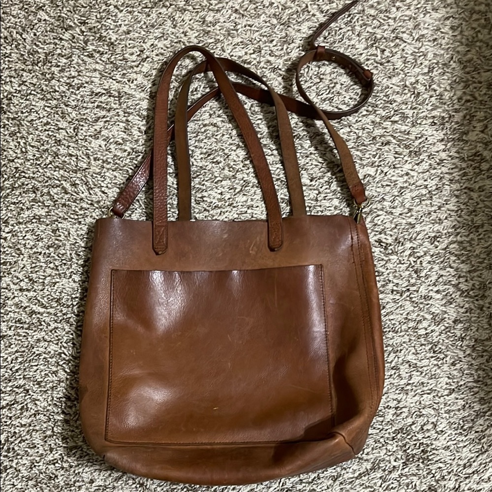 Brown Leather Tote Bag